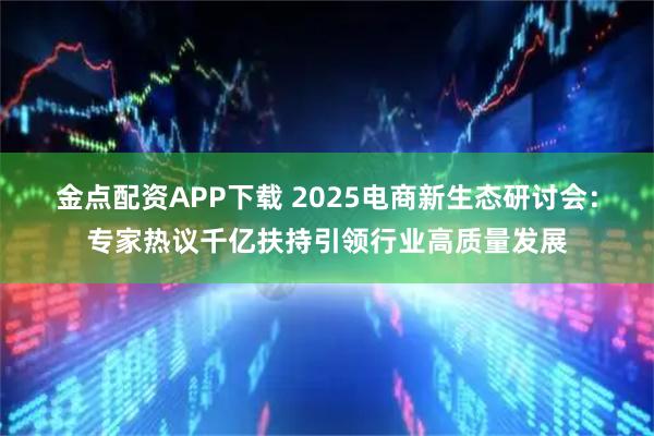 金点配资APP下载 2025电商新生态研讨会：专家热议千亿扶持引领行业高质量发展