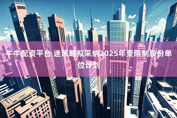 牛牛配资平台 迷策略拟采纳2025年受限制股份单位计划